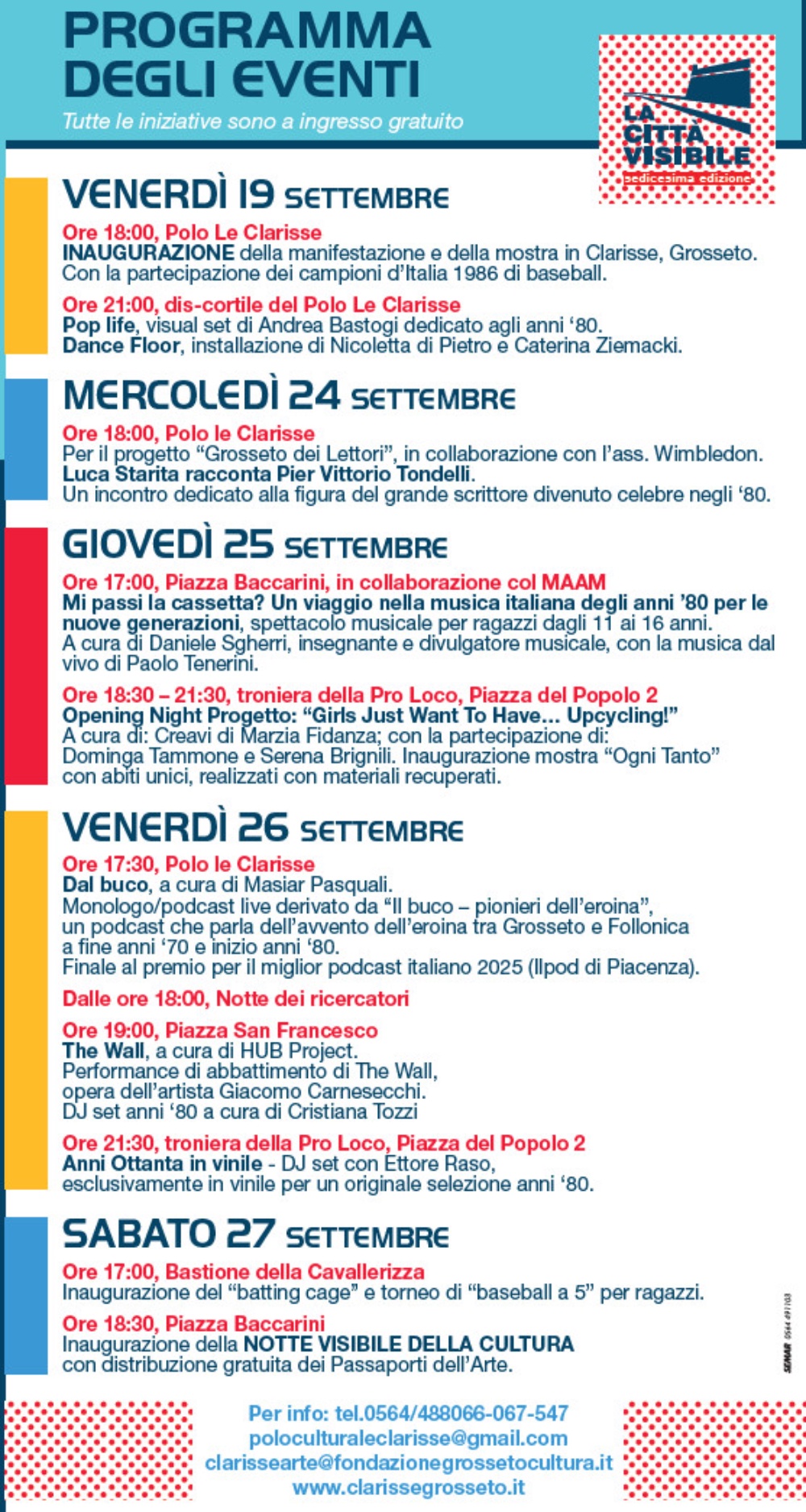 Ecco la Città Visibile 2025 con la Notte della Cultura!